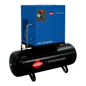 Compresor cu șurub APS 9 GO 200 Combi IVR 10 KM / 7.5 kW 10 bar 264-798 l/min 200 l