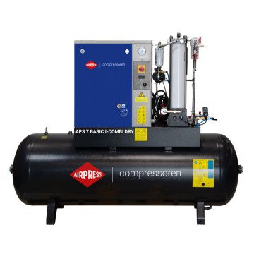 Compresor cu șurub APS 7 Basic i-Combi Dry 10 bar 7.5 CP/5.5 kW 780 l/min 500 l cu un set de filtrare prin adsorbție OFAG4
