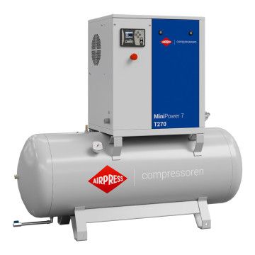 Compresor cu șurub MiniPower 7 T270 | 7.5 CP / 5.5 kW | 650 L/min | 270 L