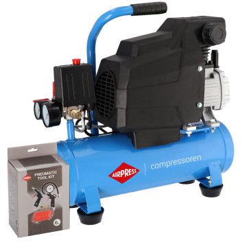 Compresor mic H 185-6 + set de accesorii pneumatice