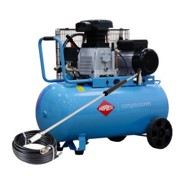 Compresor cu două pistoane HL 340-90 + set pentru curățarea mașinilor agricole