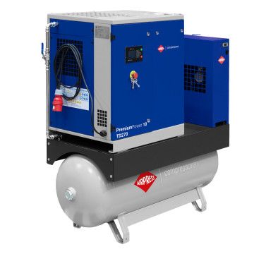Compresor cu șurub PremiumPower 10 TD270 | 10 CP / 7,5 kW | 328-1081 l/min | 270 l