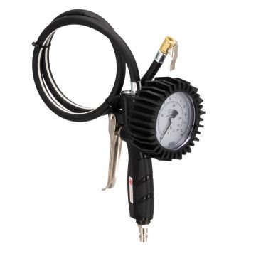 Pistol profesional de pompare cu manometru de 12 bari și furtun de 90 cm