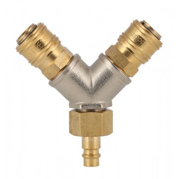 Teu tip Y 1/2" cu cuplaje rapide și conector EURO