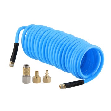 Furtun pneumatic spiral PU armat 10 m fi 16 x 12 mm