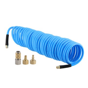 Furtun pneumatic spiral PU armat 15 m fi 16 x 12 mm