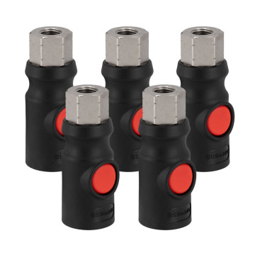 Conector rapid sigur 1/4” filet interior 5 buc.