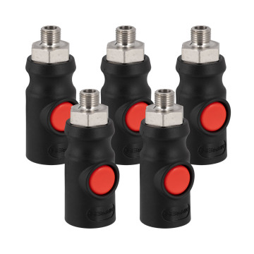 Conector rapid sigur 1/4” filet exterior 5 buc.