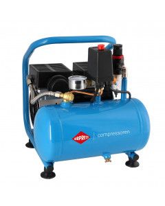 Mic compresor fără ulei cu doi cilindri L 6-95 8 bar 0.71 CP/0.52 kW 48 l/min 5 l silențios