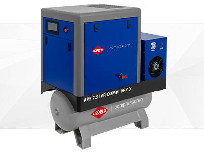 Compresor cu șurub APS 7.5 Combi Dry X cu invertor