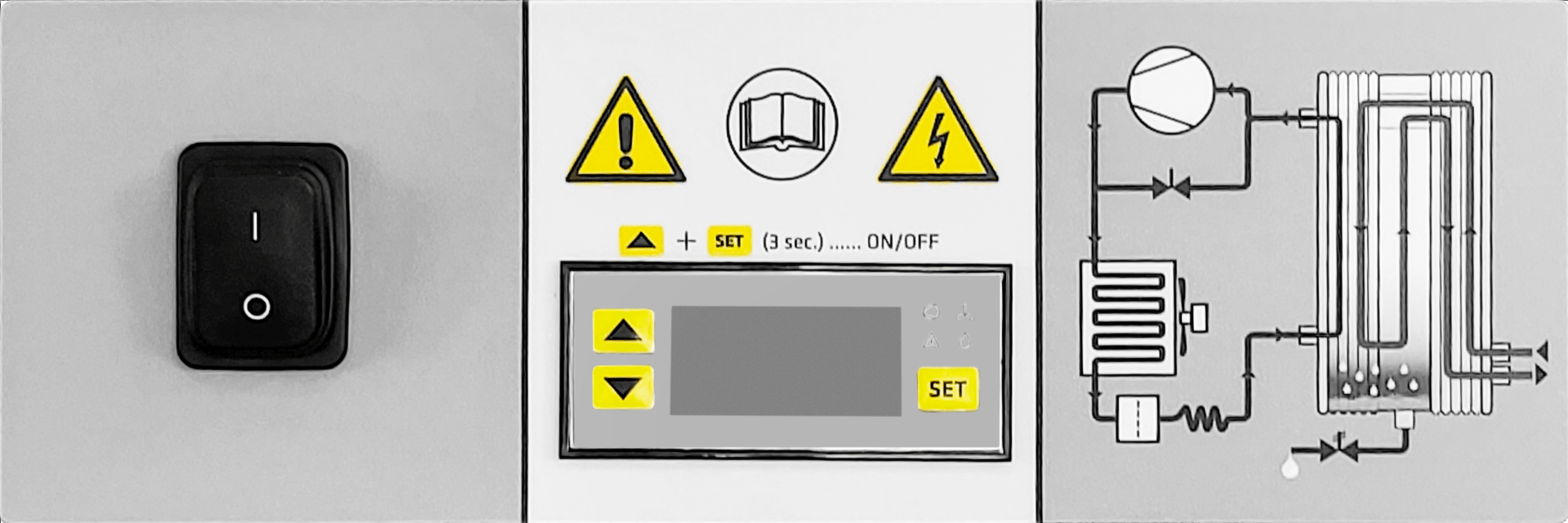 Panou de control al uscătorului frigorific RDO - cu comunicație Modbus